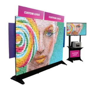 Trade show setup featuring eye-catching design